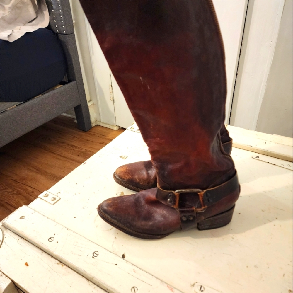Freebird by Steven Phily Riding Boot In Rust Women’s 7 - Picture 3 of 6